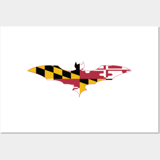 Maryland Bat Flag Posters and Art